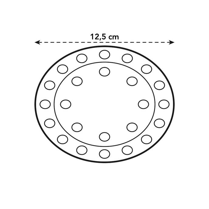 floorprotector rund 12,5cm transparent
